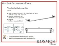 Haceka Kosmos Chrom Handtuchhalter 60cm