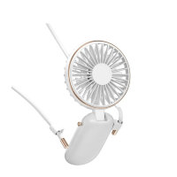 BENKS Mini Ventilator Halskette Lüfter Handventilator Personal Fan Faltbar Desktop USB Ventilator Leise Aufladbarer Batterie 3 einstellbare Geschwindigkeiten für Innen und Reisen Außenbereich