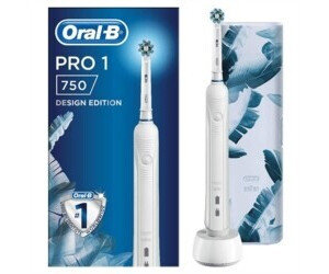 Oral-B Pro 1 750 White Design Edition mit Reiseetui / Wei&szlig;
