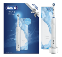 Oral-B Pro 1 750 White Design Edition mit Reiseetui / Wei&szlig;