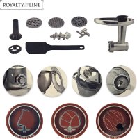 Royalty Line Küchenmaschine / 3 in 1 / 8,5 Liter / 2200 Watt / Silber